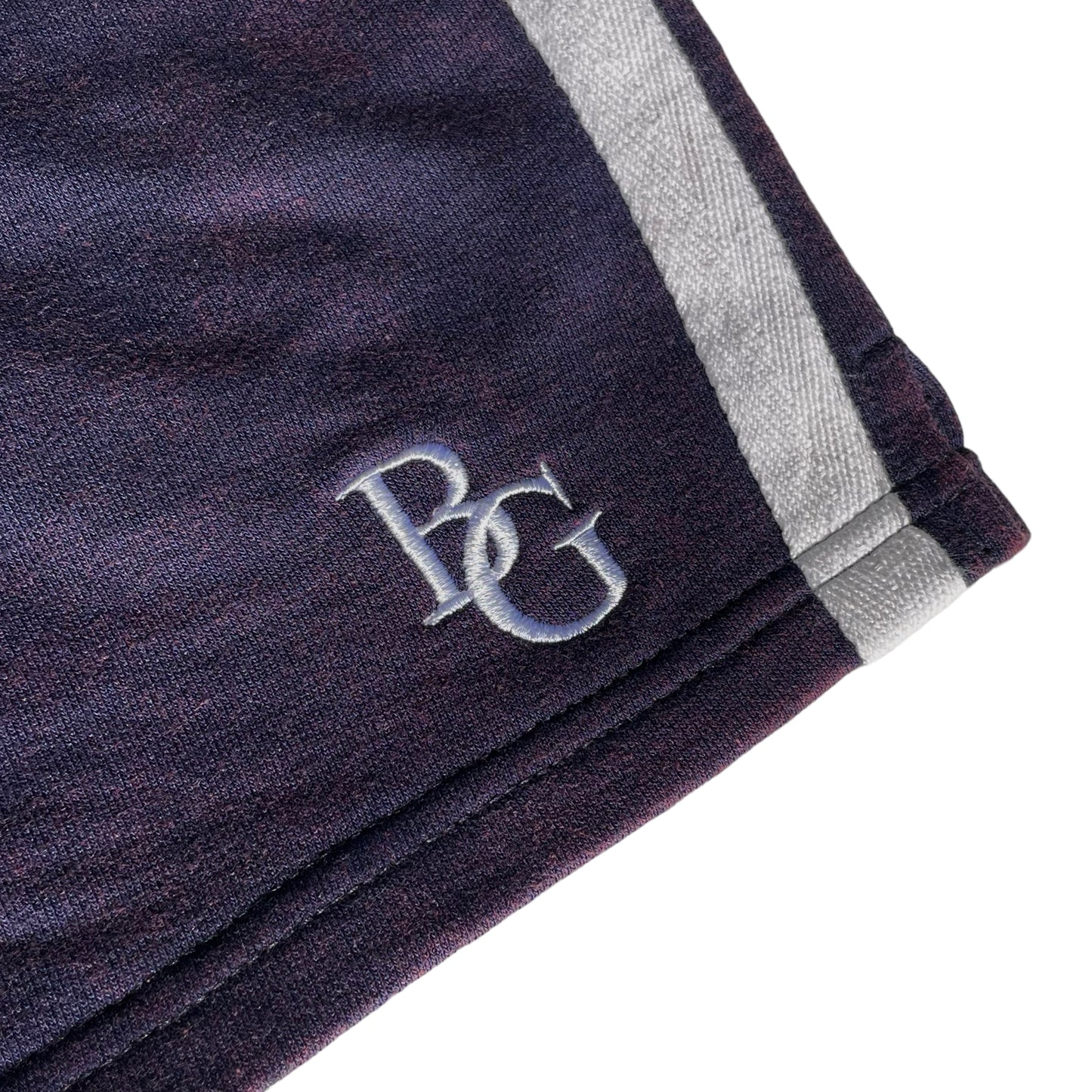 BG Striped Shorts - Acid Wash Navy