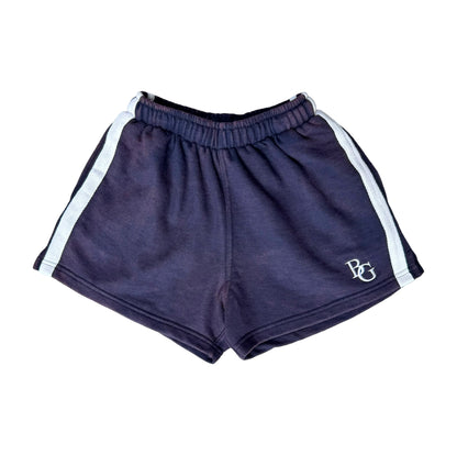 BG Striped Shorts - Acid Wash Navy