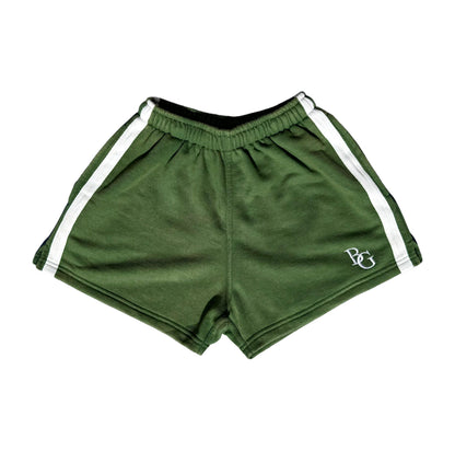 BG Striped Shorts - Acid Wash Green