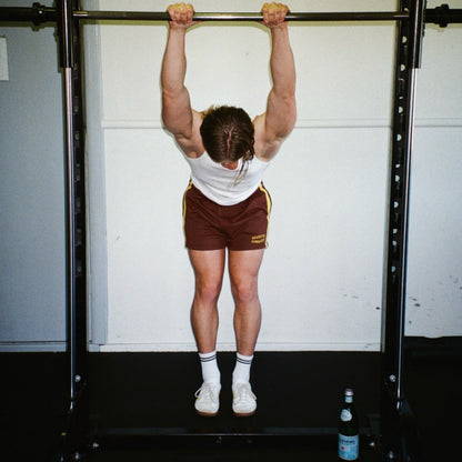 Striped Shorts - Brown & Gold